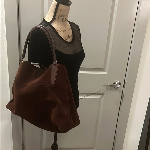 Coach Rich Burgundy Suede Tote - reasonable offers considered - Picture 4 of 9